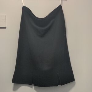 Elegant Wool-blend A-line Skirt